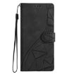 Redmi A5 4G 173.3mm Black Triangles Embossed Leather Phone Case - 2