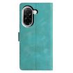 Redmi A5 4G Green Leather Phone Case - Triangles Embossed, 173.3mm - 3