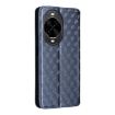 Huawei nova 14 Ultra 5G Blue Flip Leather Phone Case with Grid Texture - 3