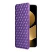 Huawei Pura 80 Ultra 5G Flip Leather Phone Case - Purple Cubic Grid Texture - 2