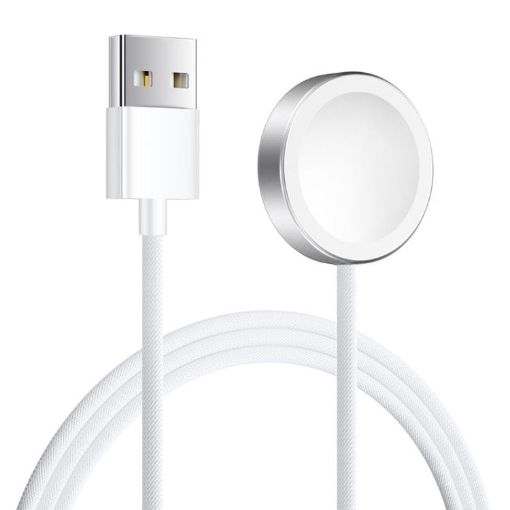 Apple Watch Series xDfind Aluminum Shell Magnetic USB-A Charger (White) - 1
