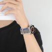 Apple Watch Band 42/41/40/38mm Nylon Braided Yellow Grey Metal Buckle - 8