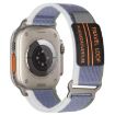 Apple Watch Band 42/41/40/38mm xDfind Metal Buckle Nylon Loop Green Grey - 1