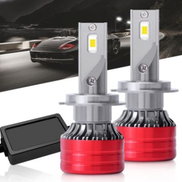 H7 25W 2500lm 6000K LED Car Headlight Bulbs - 2 Pack - 1