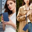 OnePlus Ace 5 Racing Leather Case - 9 Card Slots, Magnetic Closure, Dark Blue - 7