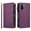 OnePlus Ace 5 Racing Case: Magnetic Closure, 9 Card Slots, Purple Leather - 2