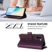 OnePlus Ace 5 Racing Case: Magnetic Closure, 9 Card Slots, Purple Leather - 4