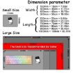 Large Abstract Mouse Pad 300x700x2mm - Gamer Office Desk Mat - 3