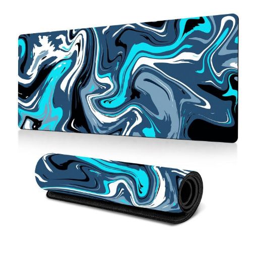 Abstract Fluid 9 Large Mouse Pad - 300x700x2mm Gamer Desk Mat - 1