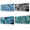 Abstract Fluid 9 Large Mouse Pad - 300x700x2mm Gamer Desk Mat - 2