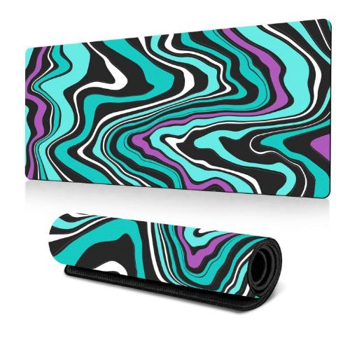 Large Abstract Mouse Pad 300x800x2mm - Gamer Office Desk Mat - 1