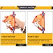 XINDA TP-XS04 Red Climbing Chest Rope Ascender for Outdoor & Cave - 5