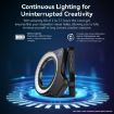APEXEL APL-FL26 Tri-color 9-speed Ring Light for Jewelry & Food Photography - 5