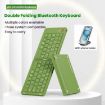Portable Mini Wireless Bluetooth Keyboard - Folding, White, B023 - 3