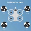 DJI Neo BRDRC Drone Propeller Wing Protection Accessories - 2 Pairs Red - 9