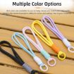 BRDRC Sports Camera Lanyard 1/4" Screw Wrist Strap Light Blue/White - 9