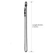 BRDRC Sport Camera Lanyard 1/4" Screw Anti-Lost Crossbody (Black/Gray) - 3