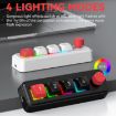 MKESPN 4-Key Macro Mechanical Gaming Keyboard, USB-C, RGB Backlit, White - 7