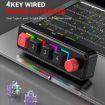 MKESPN 4-Key Macro Mechanical Gaming Keyboard, USB-C, RGB Backlit, White - 3