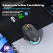 MKESPN W601 Silent Wireless Gaming Mouse, 12800DPI, Tri-mode, White - 7