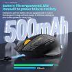 MKESPN W601 Silent Wireless Gaming Mouse, 12800DPI, Tri-mode, White - 9