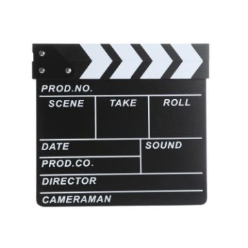 Small Black Wooden Director Board for Video Movie Scene Recording Props - 1