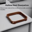 MAC Mini M4 Beech Wooden Desktop Bracket Base Heat Dissipation Rack - 6