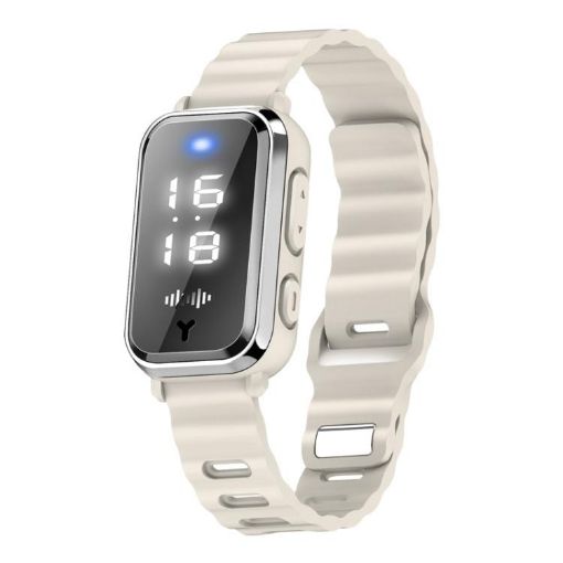 Antistatic Mosquito Repellent Bracelet Watch - Static Elimination White - 1