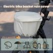 E-bike Basket Rainproof Sunscreen Cover & Storage Bag (Black) - 4