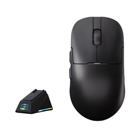 Ajazz AJ159 APEX Wireless Gaming Mouse PAW3395 with Charging Dock Black - 1