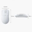 Ajazz AJ139 Pro Wireless/Wired Gaming Mouse, Lightweight PAW3395, White - 3