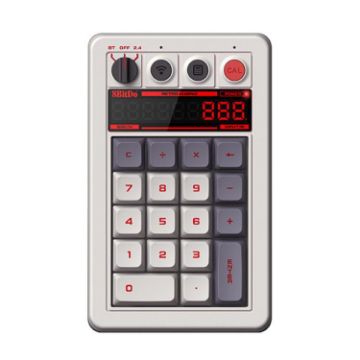 8BitDo Retro18 Tri-mode Mechanical Numeric Keyboard Counter (Gray N) - 1