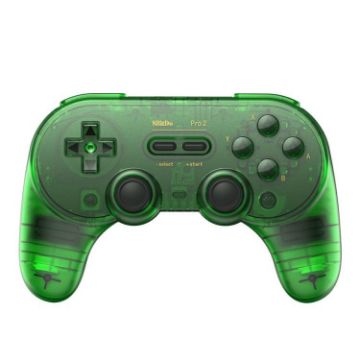 8BitDo Pro2 Retro Hall Edition Translucent Green Bluetooth Gamepad - 1