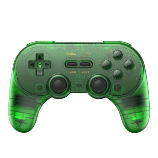 8BitDo Pro2 Retro Hall Edition Translucent Green Bluetooth Gamepad - 1