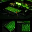8BitDo Retro87 Mechanical Keyboard - RGB Lighting, Green Transparent Keys - 2