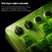 8BitDo Retro87 Mechanical Keyboard - RGB Lighting, Green Transparent Keys - 6