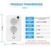 USB Rechargeable Ultrasonic Animal Bird Repeller for Doors Windows (White) - 2