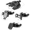 Gray Car CD Slot Mobile Phone Holder - Clip Type Navigation Mount - 2