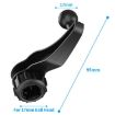 Black Car Phone Holder with Extension Rod - Air Vent Clip Accessory - 3