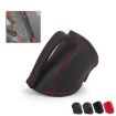 Racing Car Seat Safety Belt Buckle Limiter Guard - Fleece Red - 2