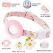 AirTag Tracker Silicone Cover Daisy Pet Collar with Bell (Pink) - 4