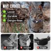 AirTag Tracker Silicone Case Pet Cat Collar with Bell - Gradient Blue - 5