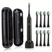 Sarmocare S100 Sonic Electric Toothbrush, 8 Heads, IPX7 Waterproof, Black - 1