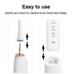 Sarmocare S100 Sonic Electric Toothbrush, 8 Heads, IPX7 Waterproof, Black - 9