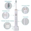 Sarmocare S100 Sonic Electric Toothbrush, 8 Heads, Waterproof, Navy Blue - 4