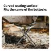 Naturehike Portable Folding Stool - Black Aluminum Camping Chair - 7