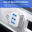 3-Port USB 2.0 Hub Expander - Silver | Compact & Efficient Connectivity - 5
