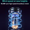 Mini Brushless Motor Turbo Jet Fan 90000RPM 41m/s with Nozzle (Black) - 7