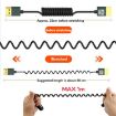 8K 60Hz HDMI 2.1 Spring Cable 0.5m Micro HDMI Positive Bend - 7