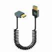 8K 60Hz HDMI 2.1 Spring Cable 0.5m Mini HDMI Positive Bend - 1